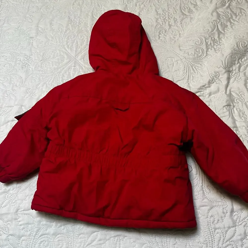 Vintage Healthtex Winter Corduroy Coat with Hood Size 18 months
